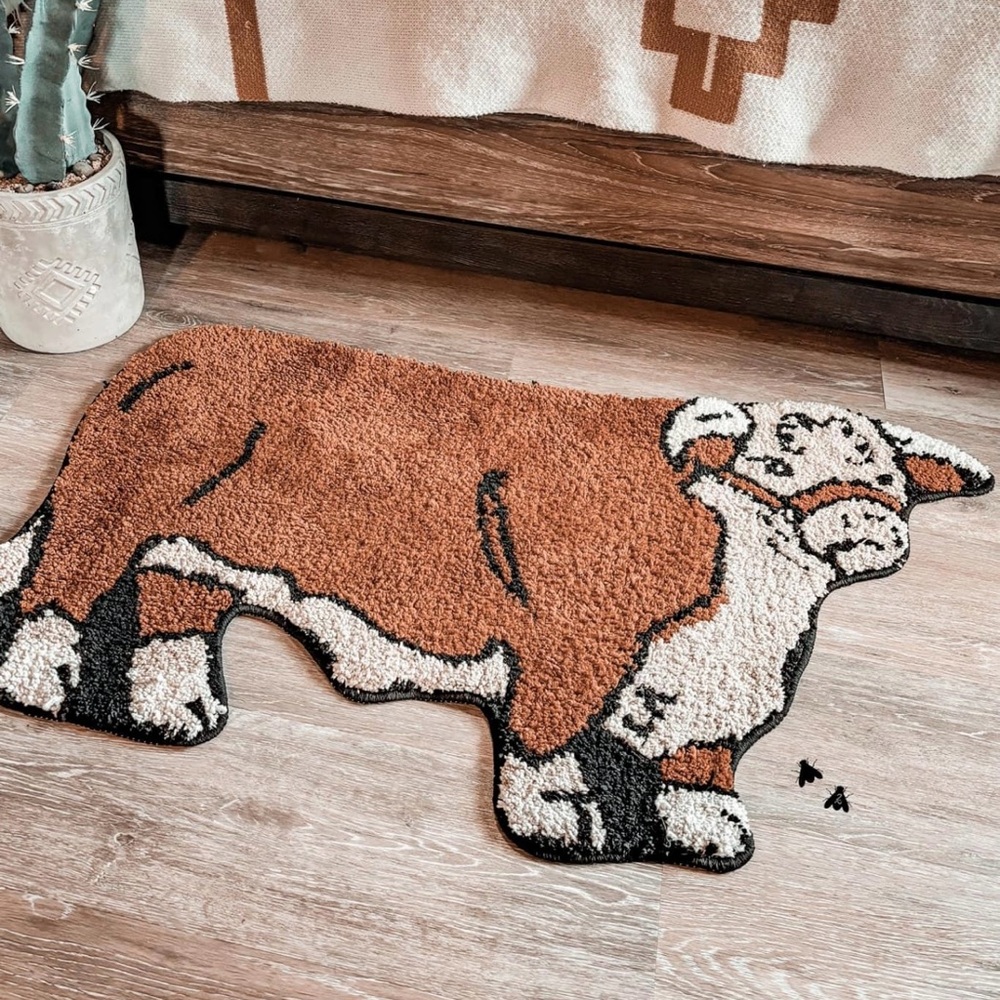 COPY - Hereford Bull Rug • Vintage Inspired